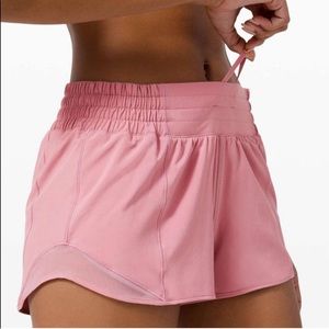 Light pink lululemon shorts